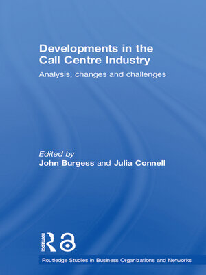 cover image of Developments in the Call Centre Industry